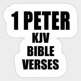 1 PETER KJV BIBLE VERSES Sticker